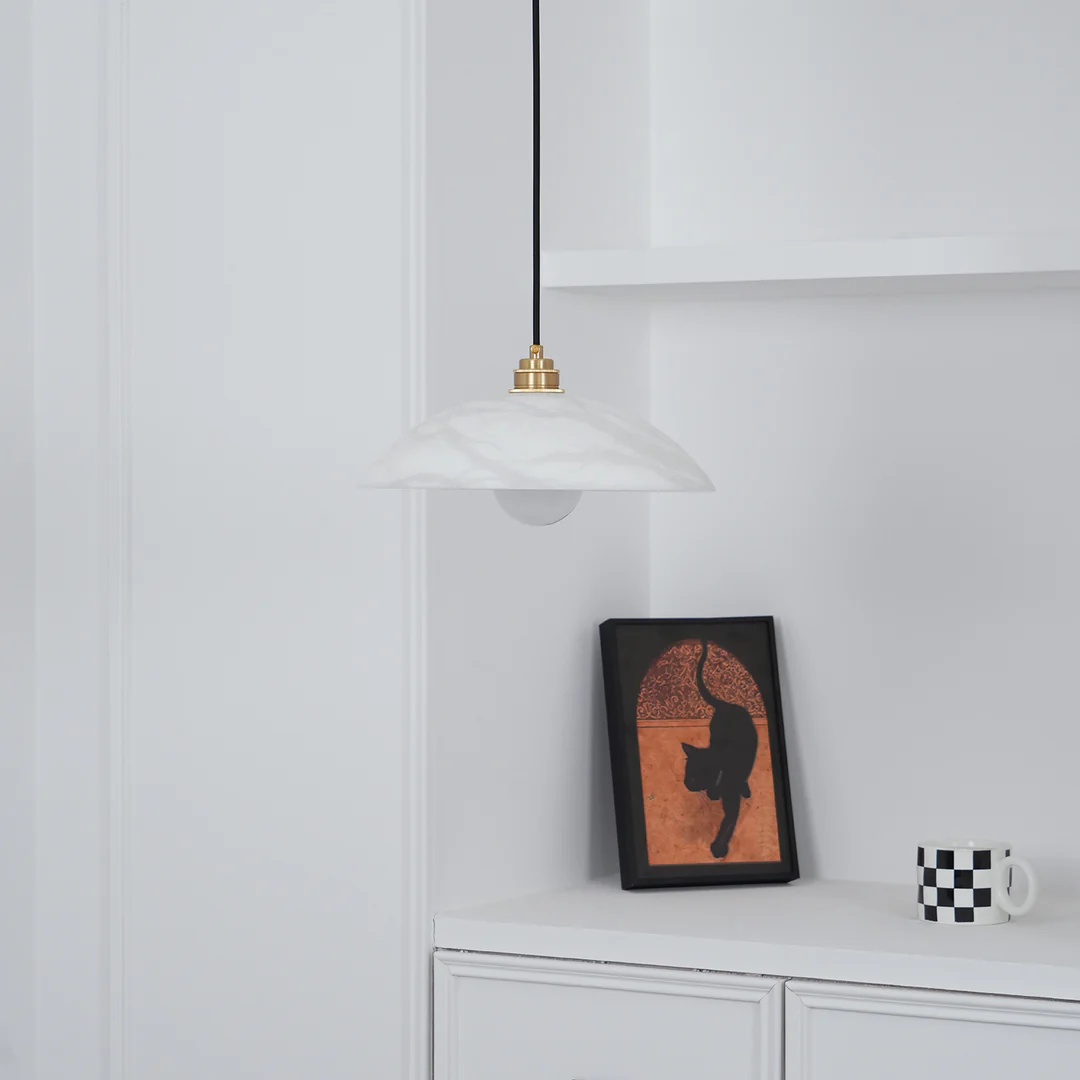 Carins Minimalism Metal Resin Pendant Light Bedroom Living Room