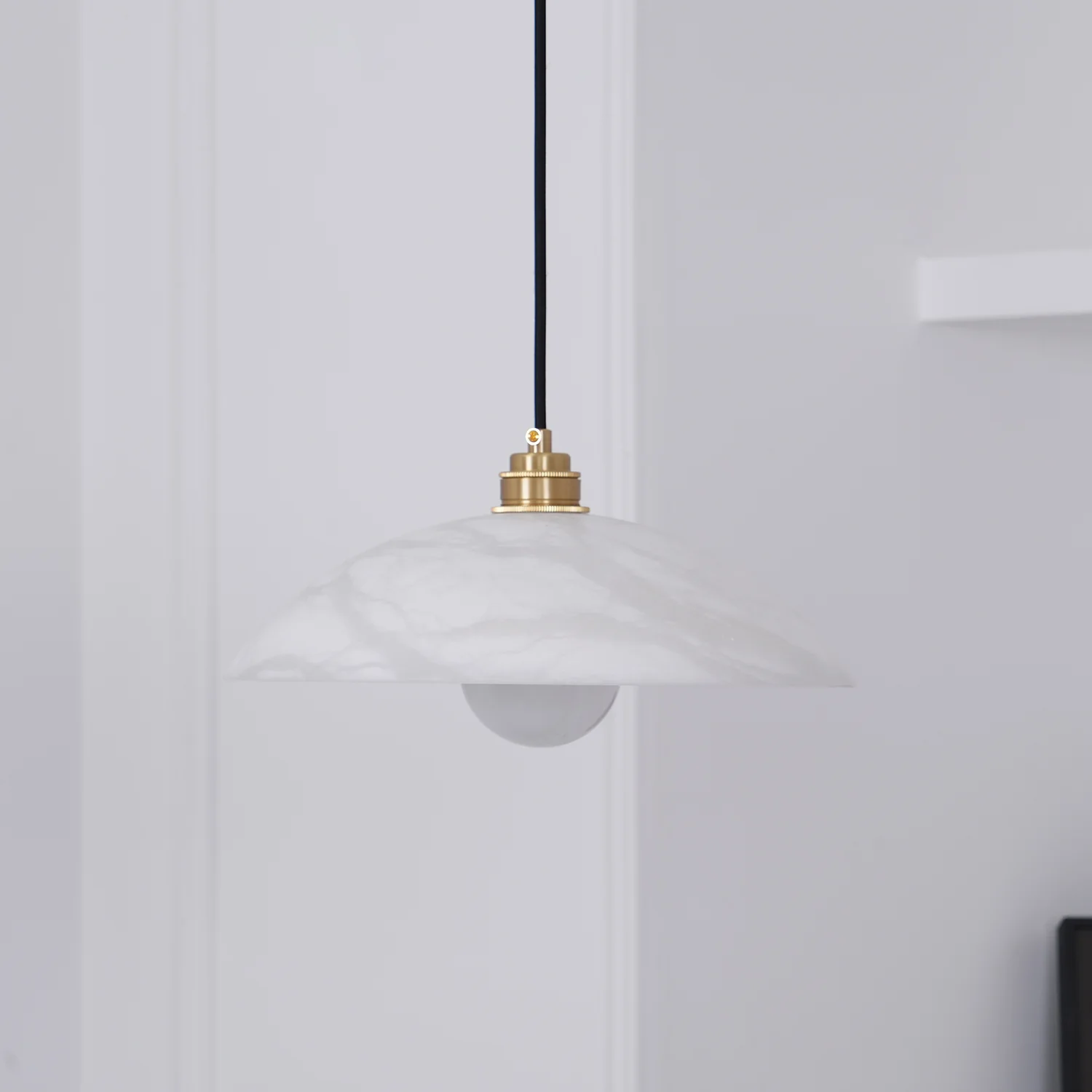Jade Minimalismo Metal Alabastro Lámpara Colgante Dormitorio Salón
