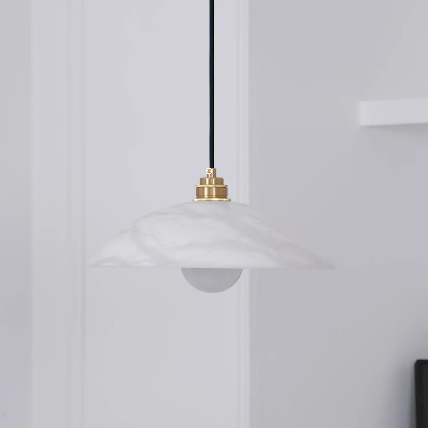 Jade Minimalismo Metal Alabastro Lámpara Colgante Dormitorio Salón