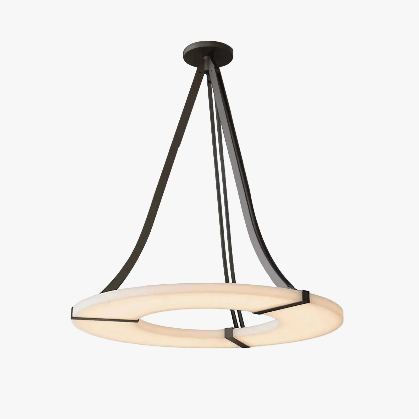 Halo Alabaster Ring Pendant Light