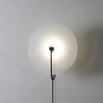 Dune Alabaster LED Plug-In Wall Light