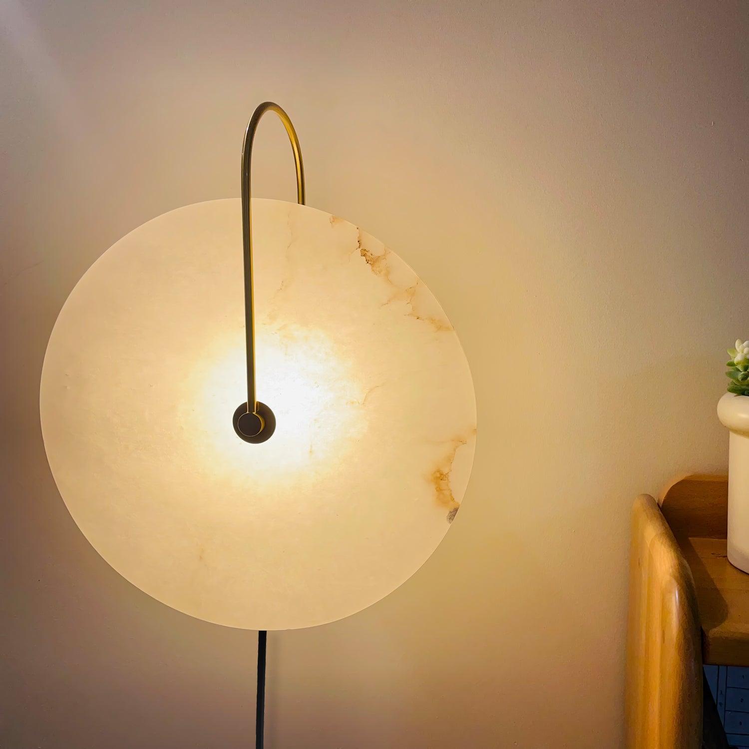 Dune Alabaster LED Plug-In Wall Light