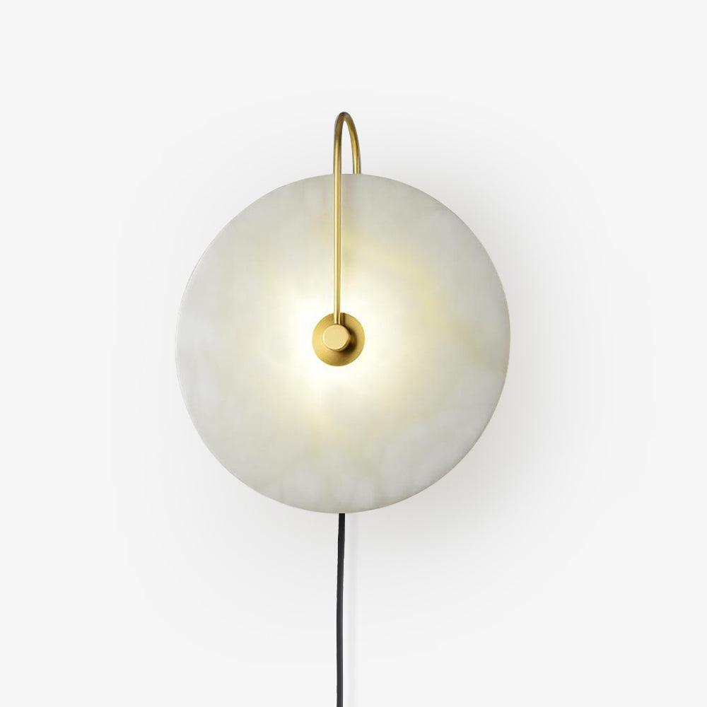 Dune Alabaster LED Plug-In Wall Light