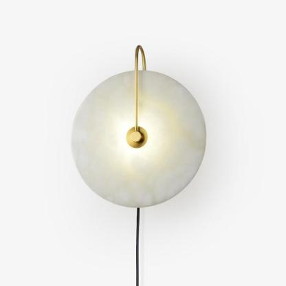 Dune Alabaster LED Plug-In Wall Light