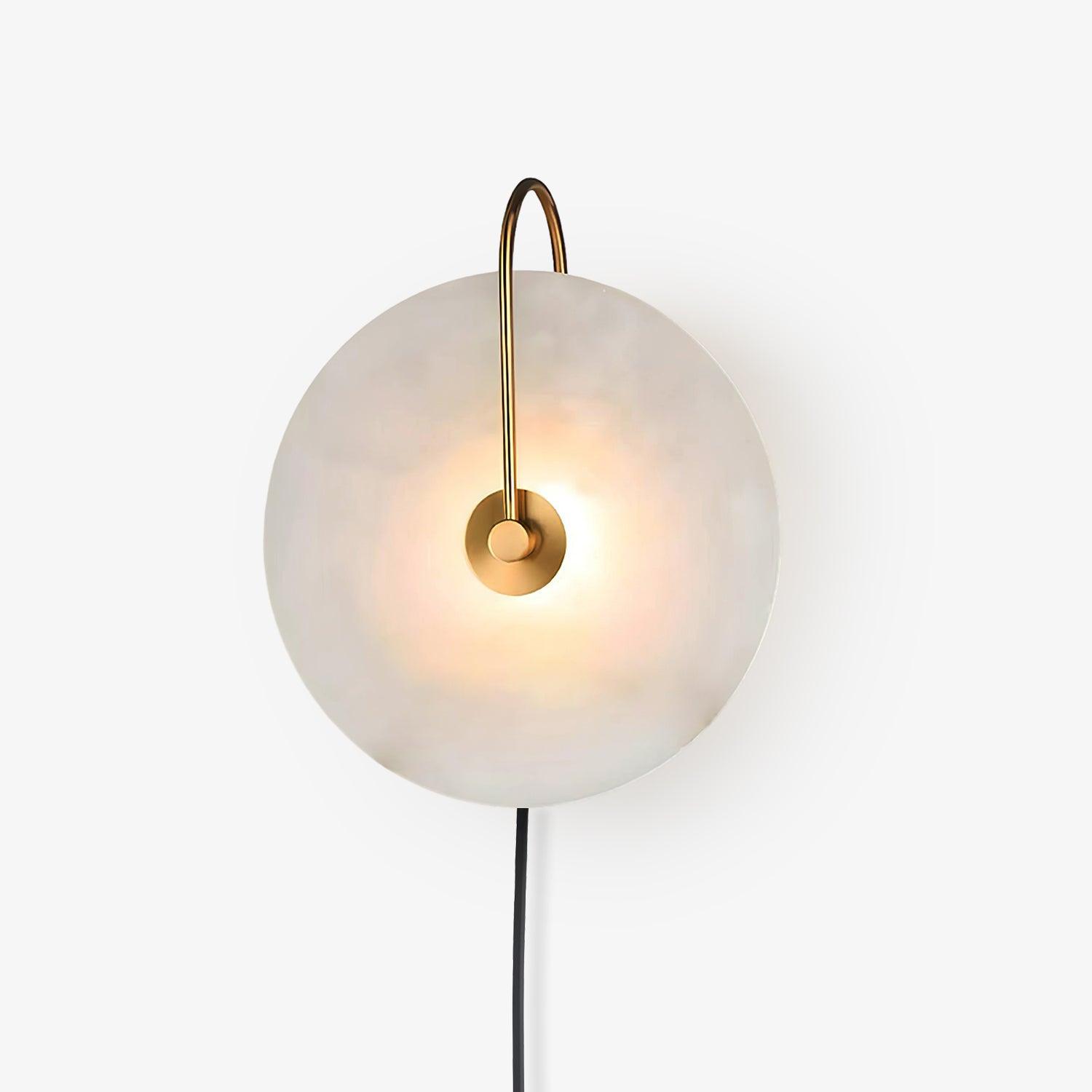 Dune Alabaster LED Plug-In Wall Light