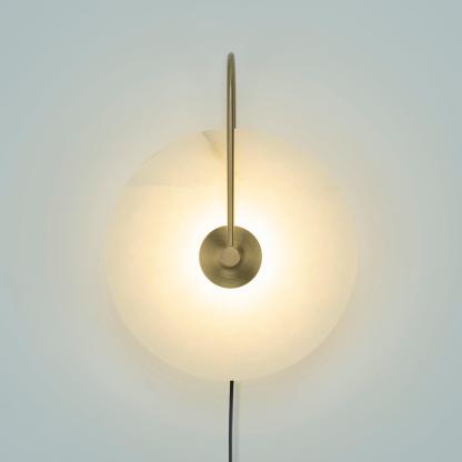 Dune Alabaster LED Plug-In Wall Light
