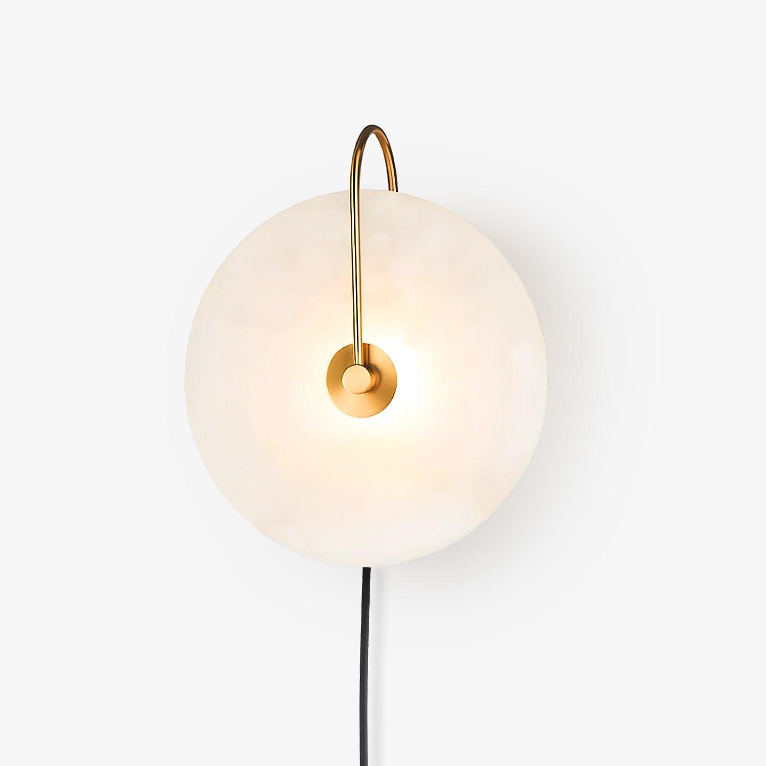 Dune Alabaster LED Plug-In Wall Light