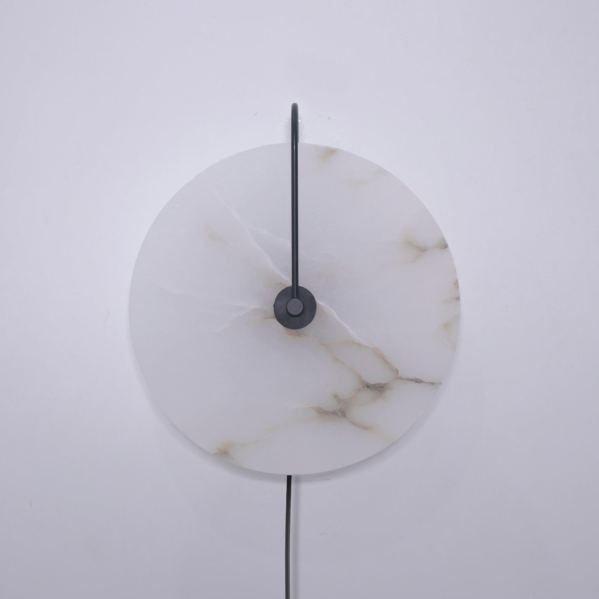 Dune Alabaster LED Plug-In Wall Light