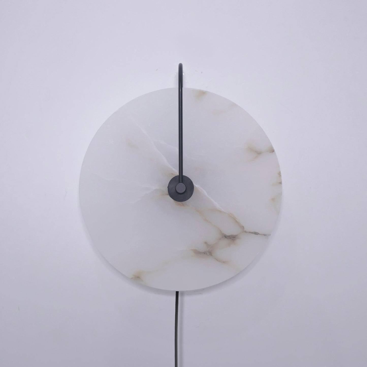 Dune Alabaster LED Plug-In Wall Light