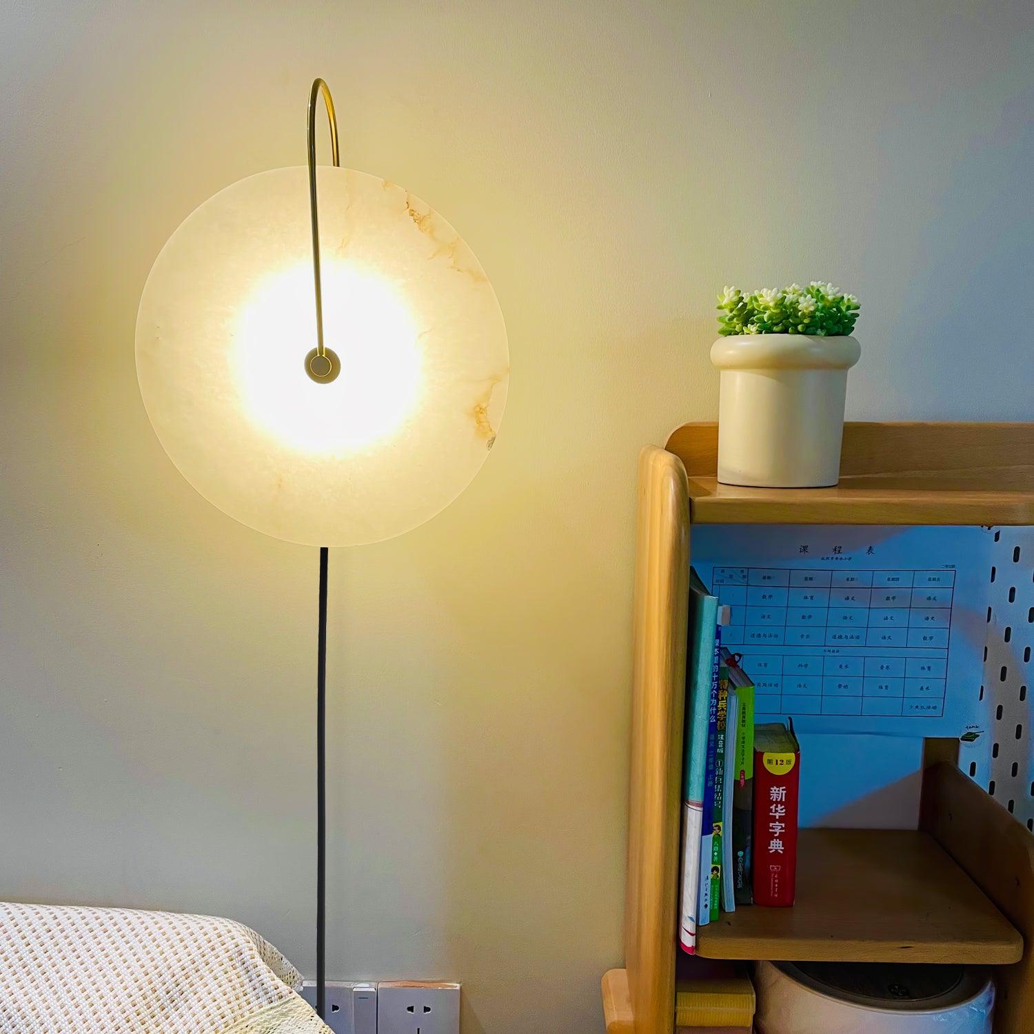 Dune Alabaster LED Plug-In Wall Light