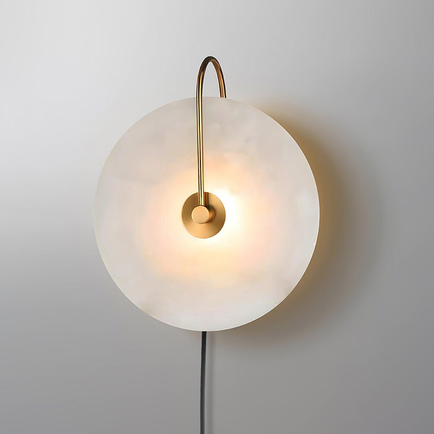 Dune Alabaster LED Plug-In Wall Light