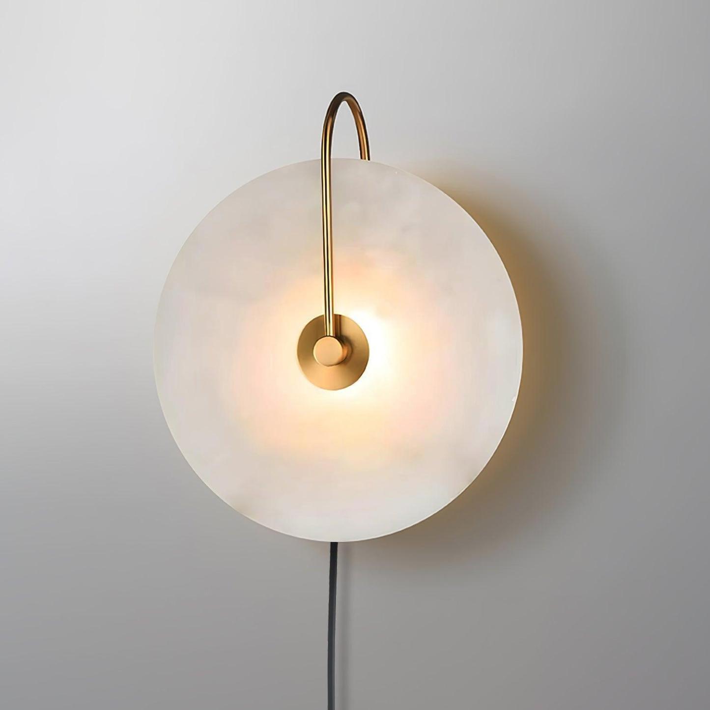 Dune Alabaster LED Plug-In Wall Light