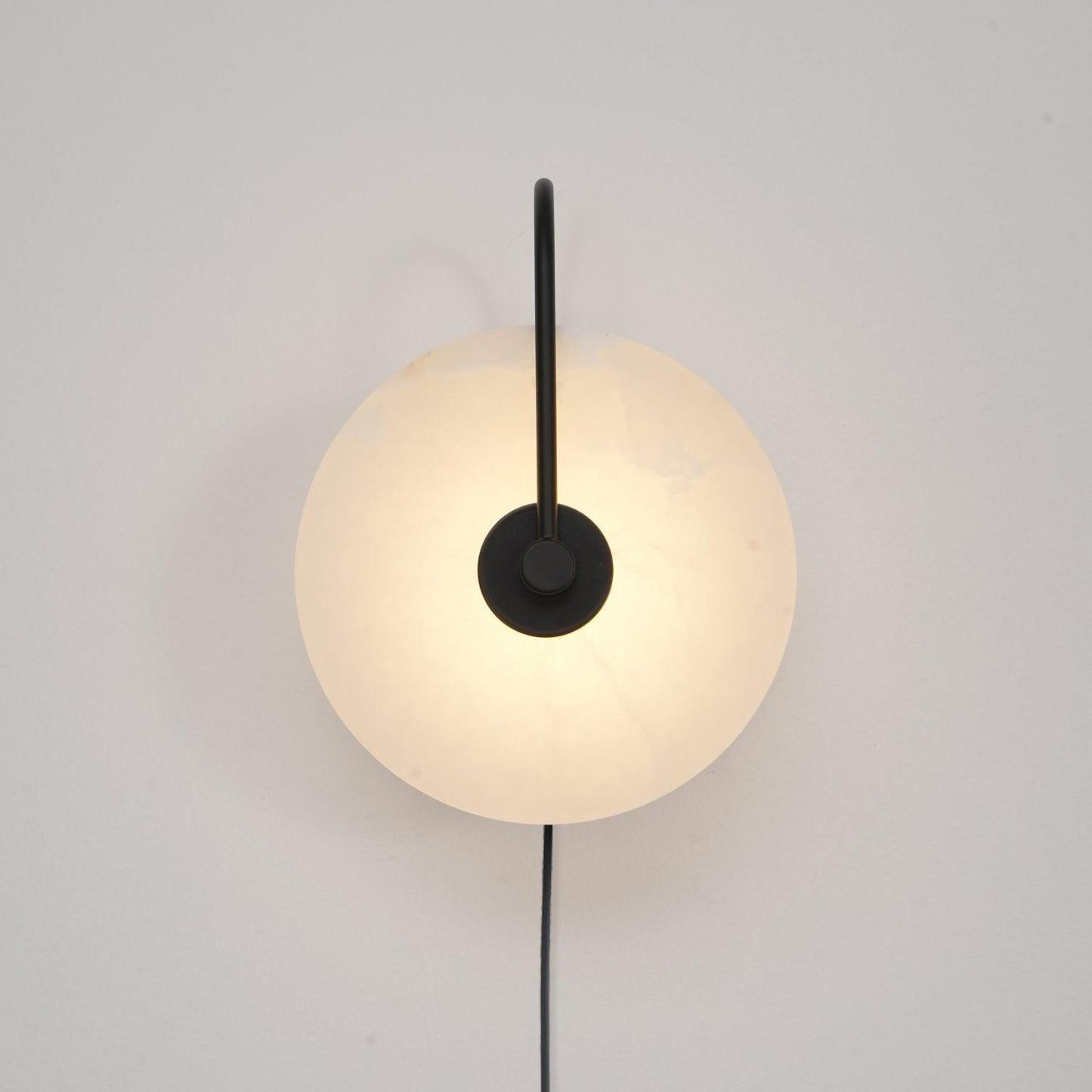 Dune Alabaster LED Plug-In Wall Light