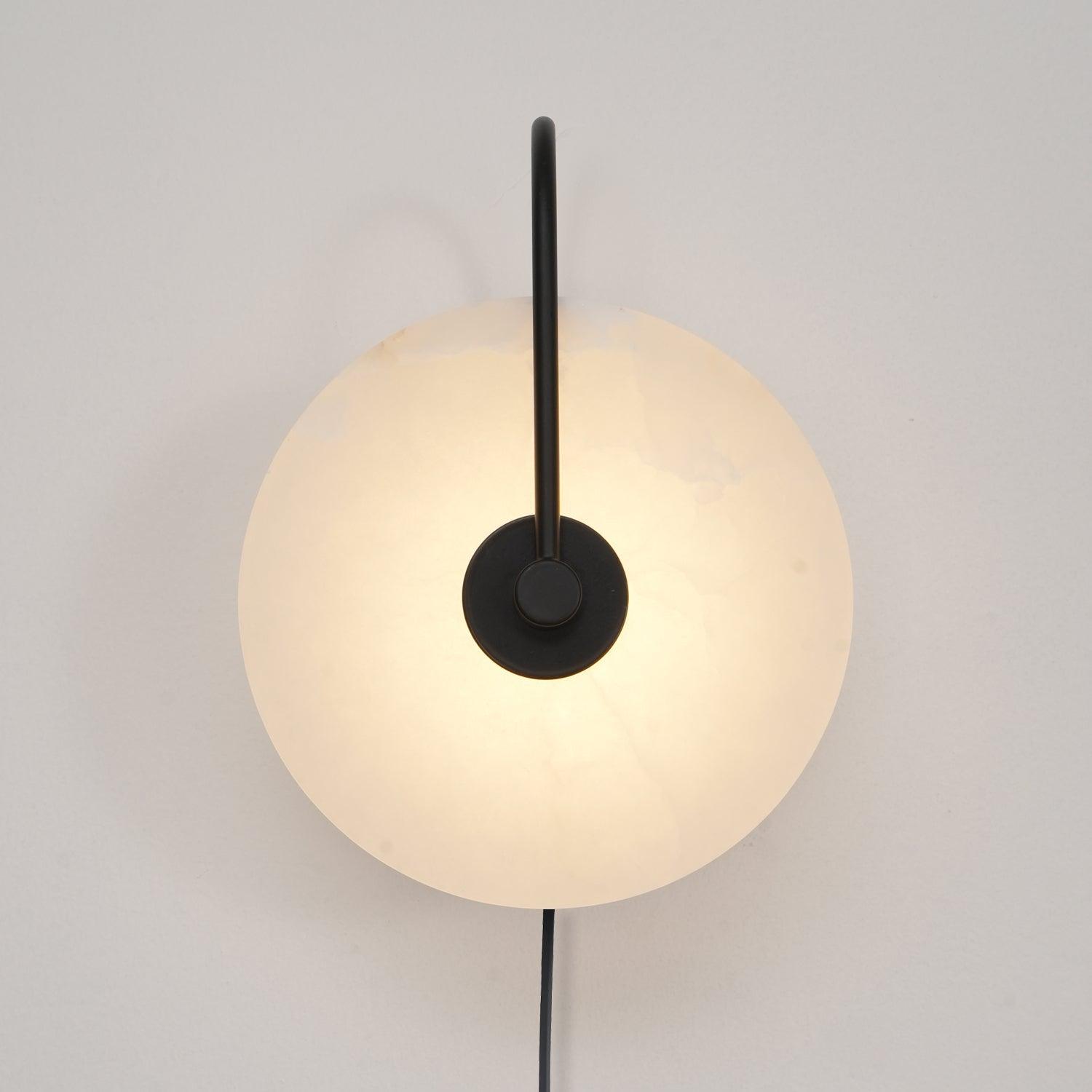 Dune Alabaster LED Plug-In Wall Light
