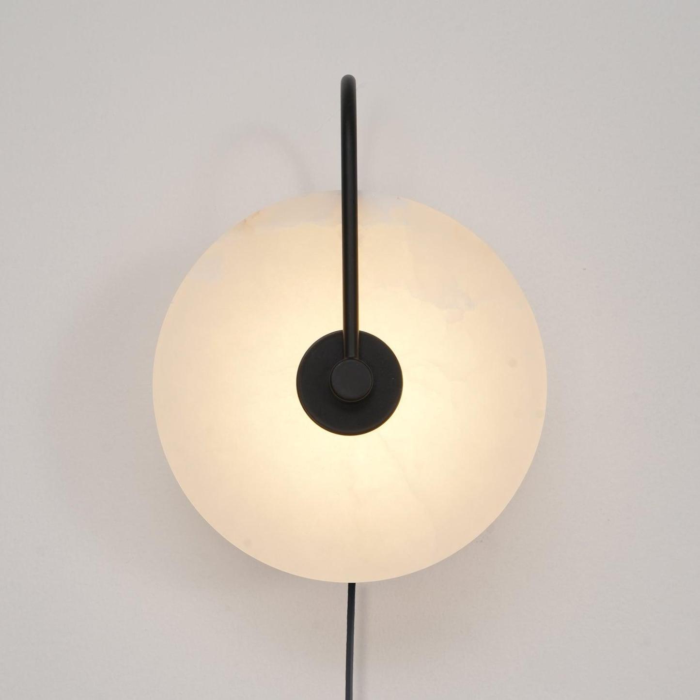 Dune Alabaster LED Plug-In Wall Light