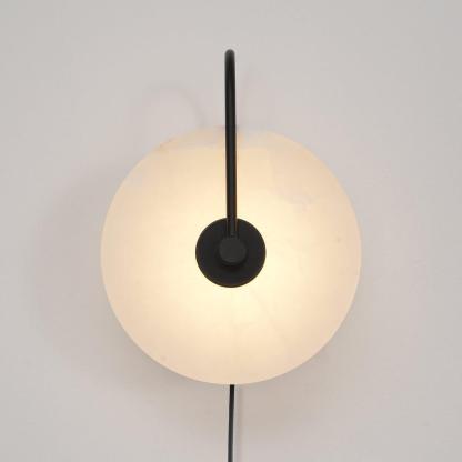 Dune Alabaster LED Plug-In Wall Light