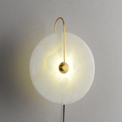 Dune Alabaster LED Plug-In Wall Light