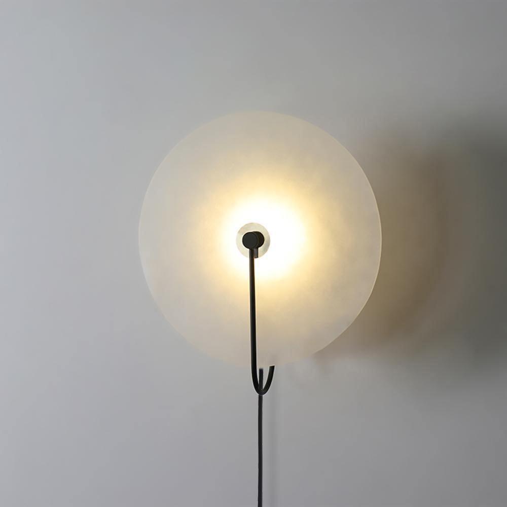 Dune Alabaster LED Plug-In Wall Light