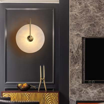 Dune Alabaster LED Plug-In Wall Light