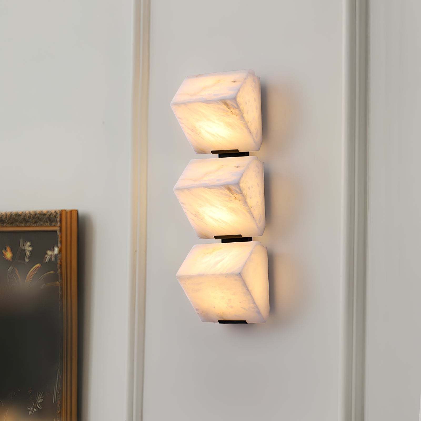 Dune Layered Alabaster LED Wall Light