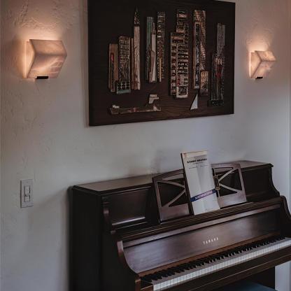 Dune Layered Alabaster LED Wall Light
