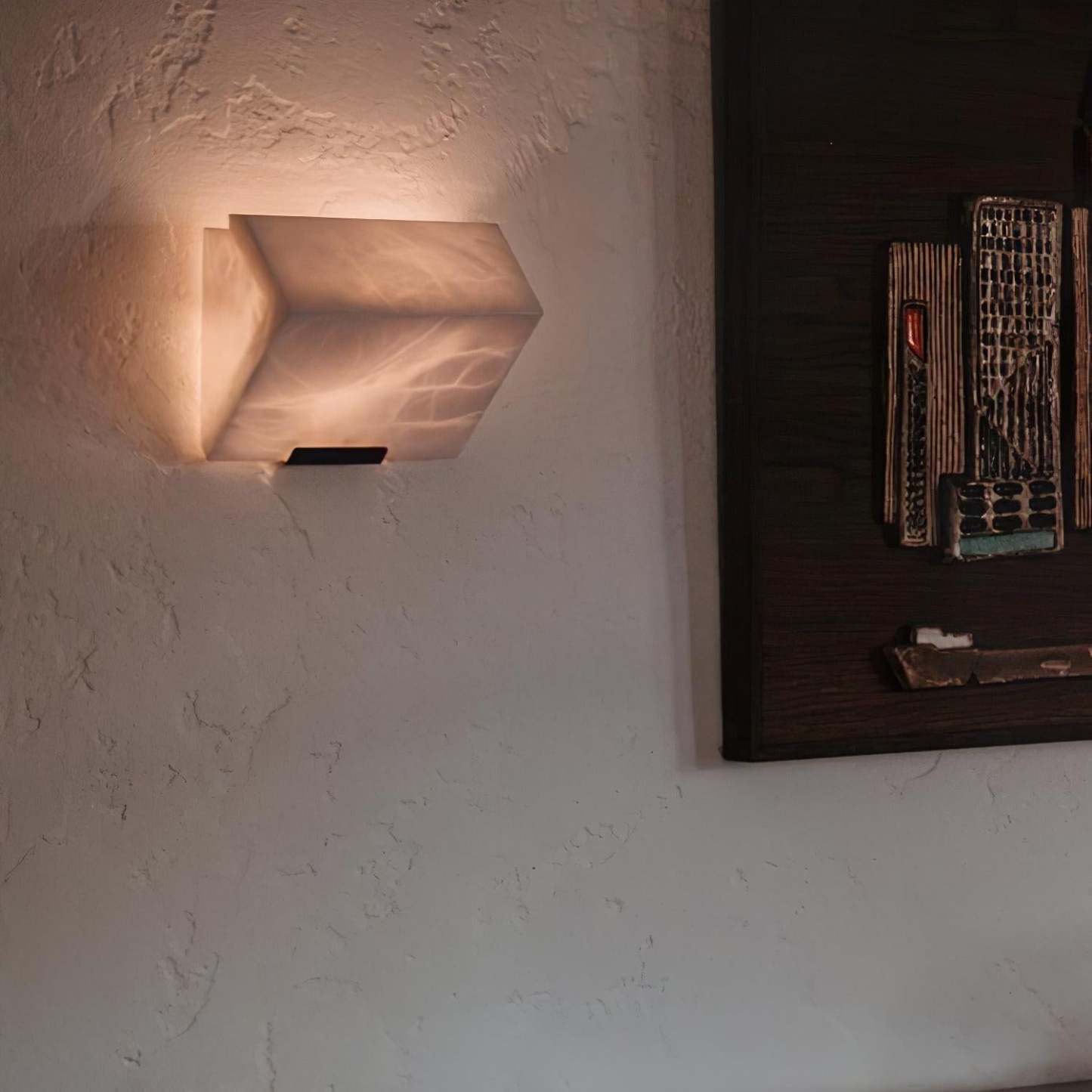 Dune Layered Alabaster LED Wall Light