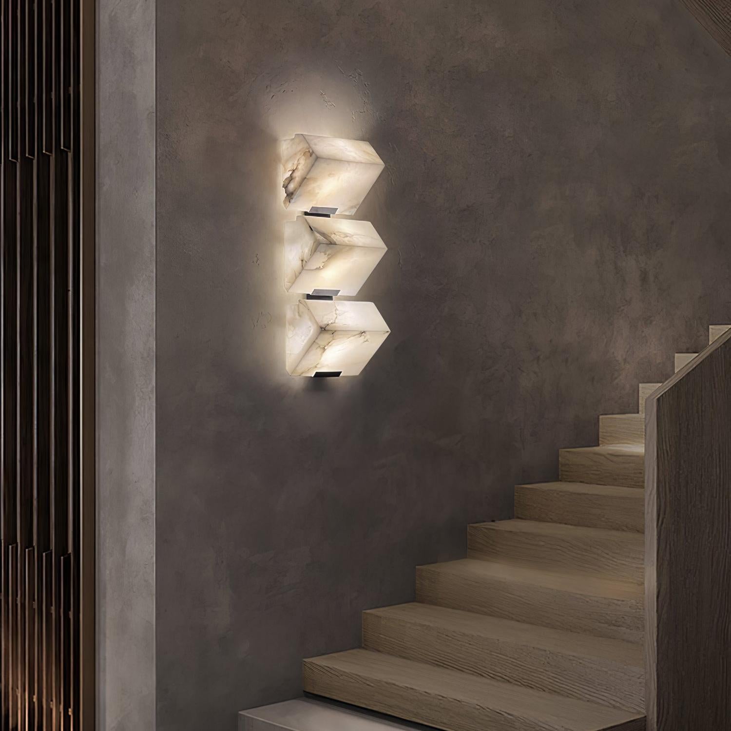 Dune Layered Alabaster LED Wall Light
