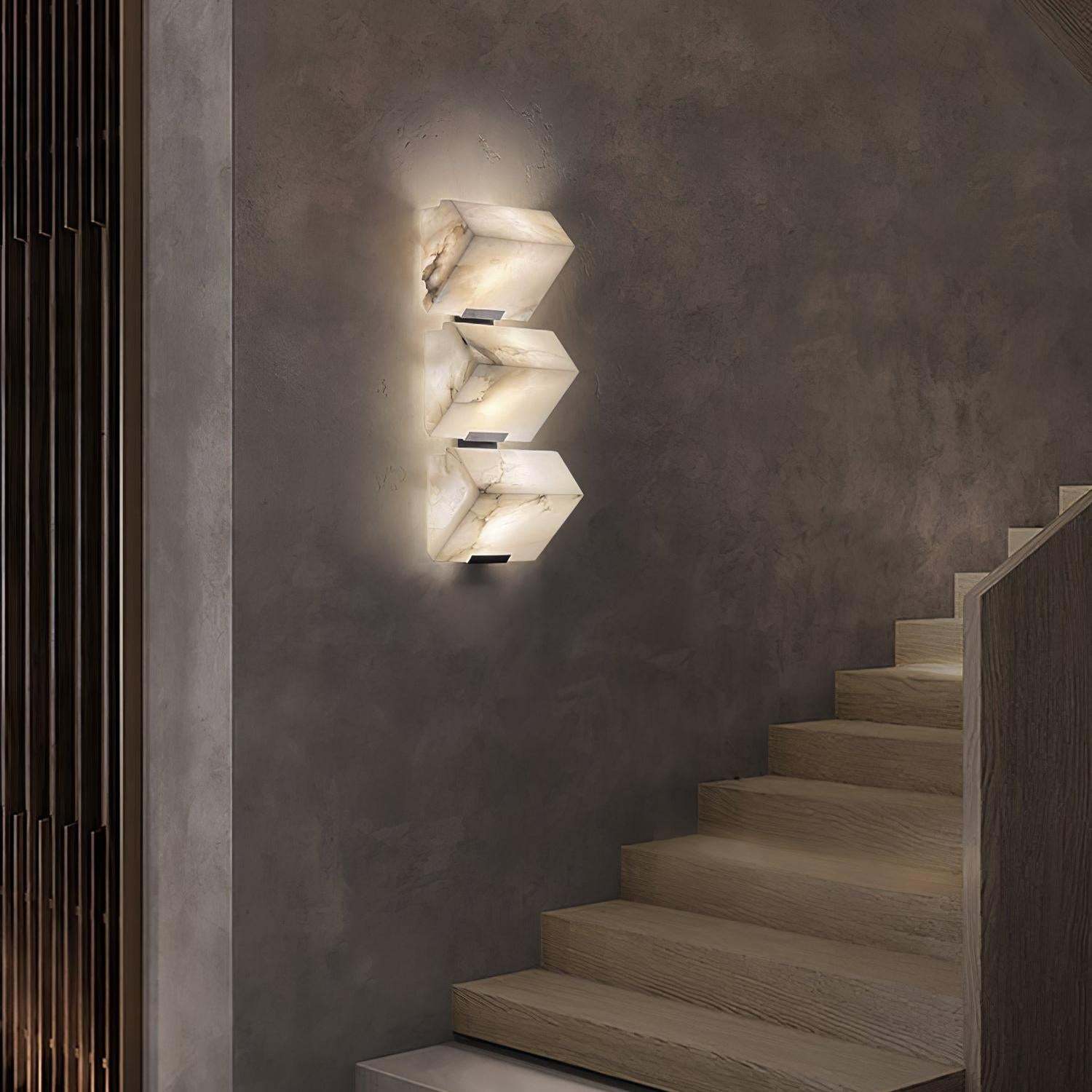 Dune Layered Alabaster LED Wall Light