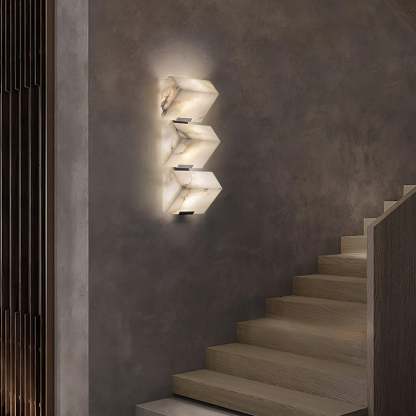 Dune Layered Alabaster LED Wall Light