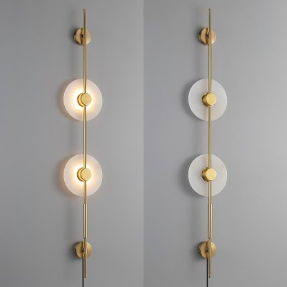Alabaster Vertical Plug-in Aplique