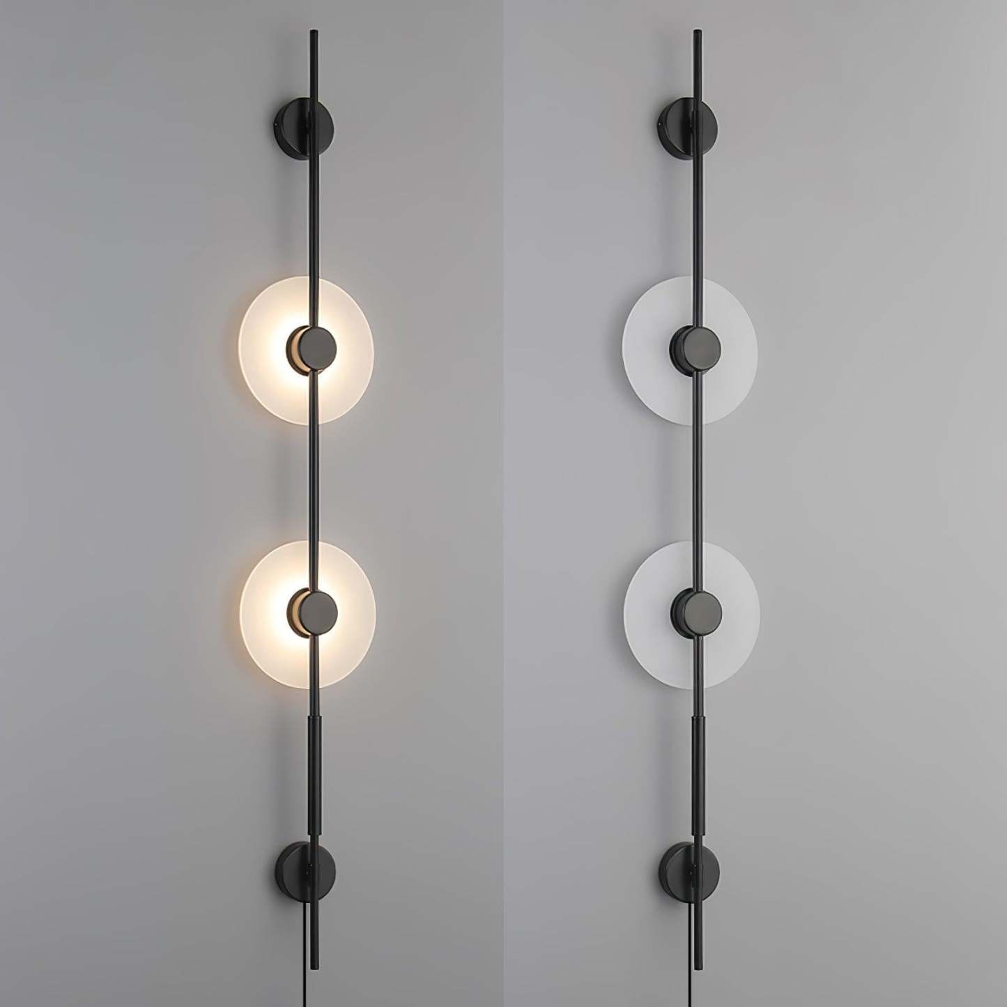 Alabaster Vertical Plug-in Aplique