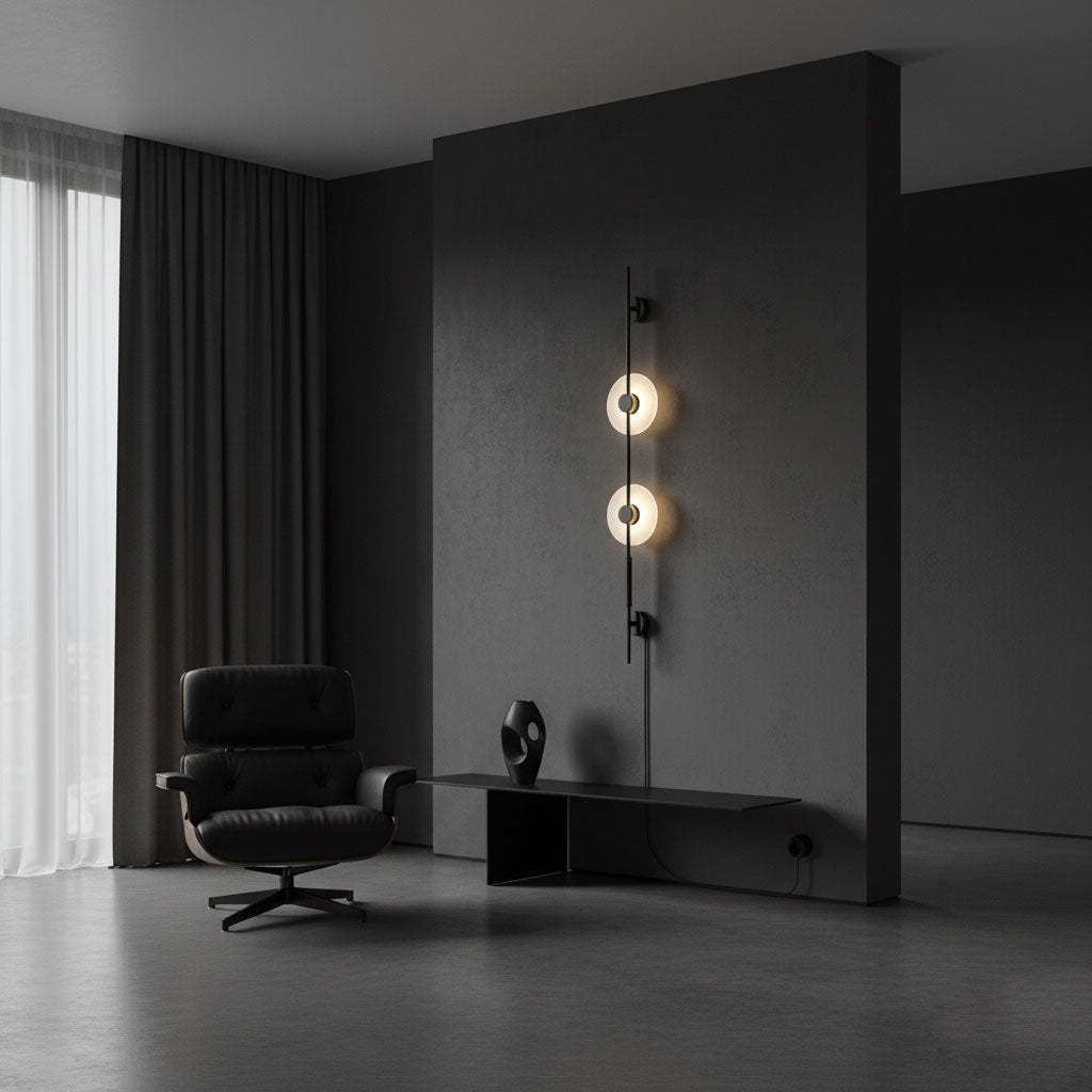 Alabaster Vertical Plug-in Aplique