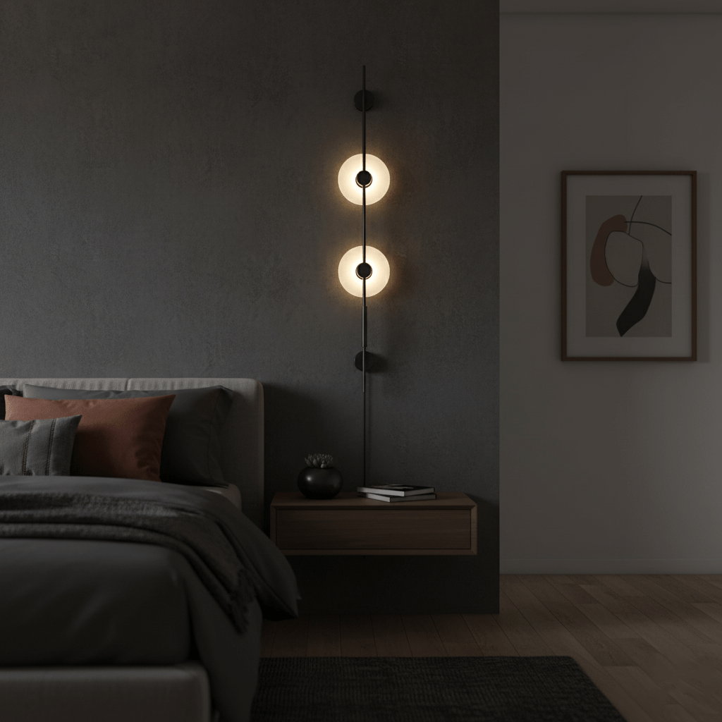 Alabaster Vertical Plug-in Aplique