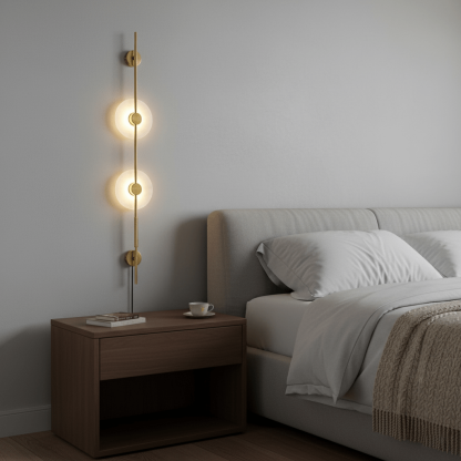Alabaster Vertical Plug-in Aplique