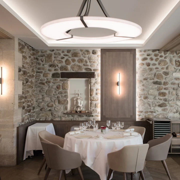 Halo Alabaster Ring Pendant Light