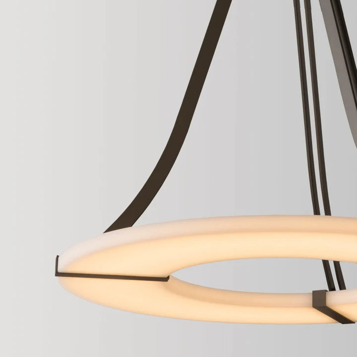 Halo Alabaster Ring Pendant Light