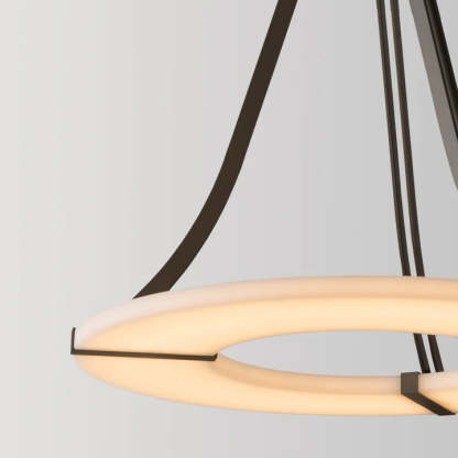 Halo Alabaster Ring Pendant Light