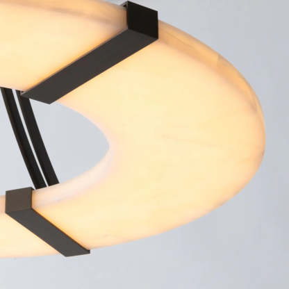 Halo Alabaster Ring Pendant Light