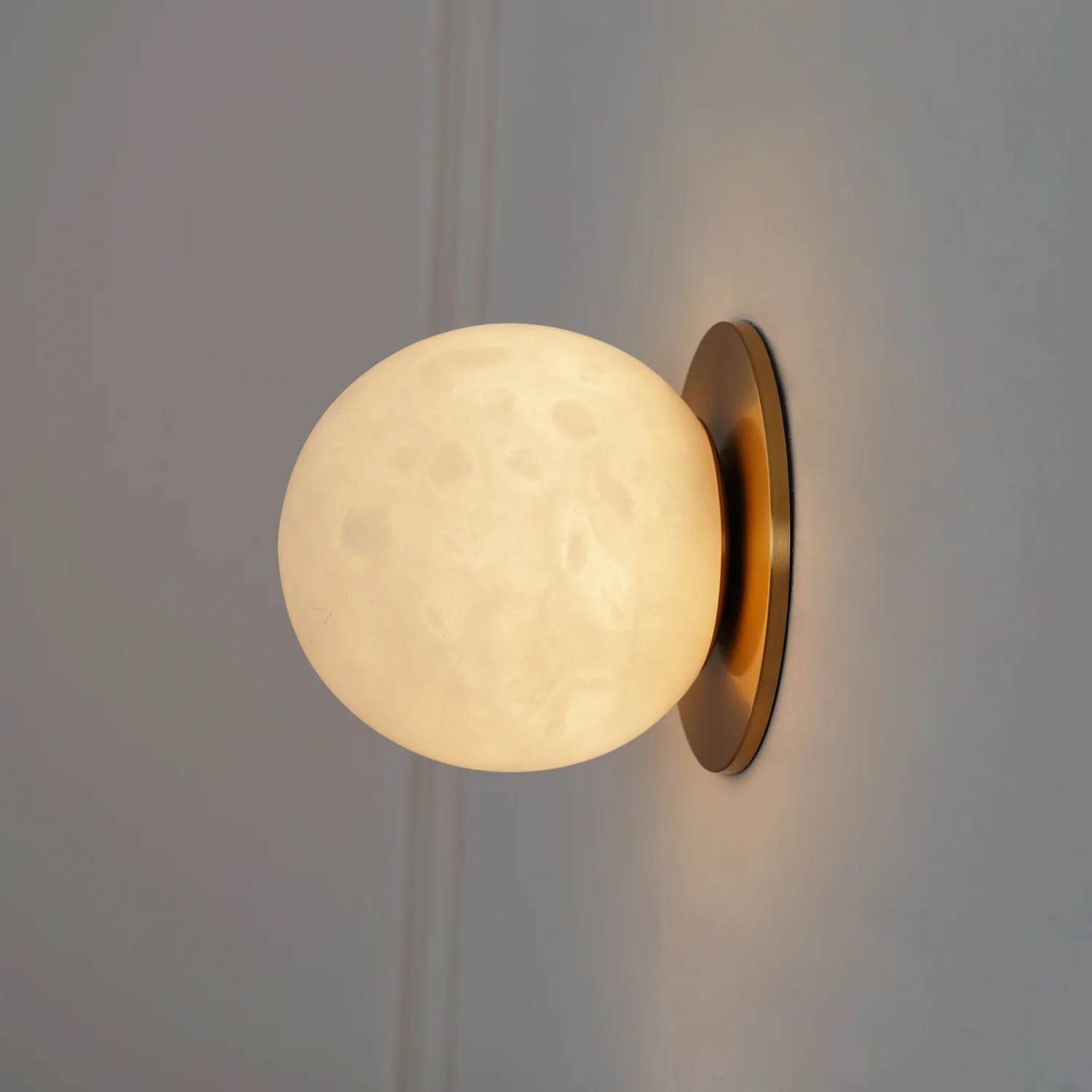 Orr Modern Round Mini Resin Wall Light Bedroom Hallway Living Room