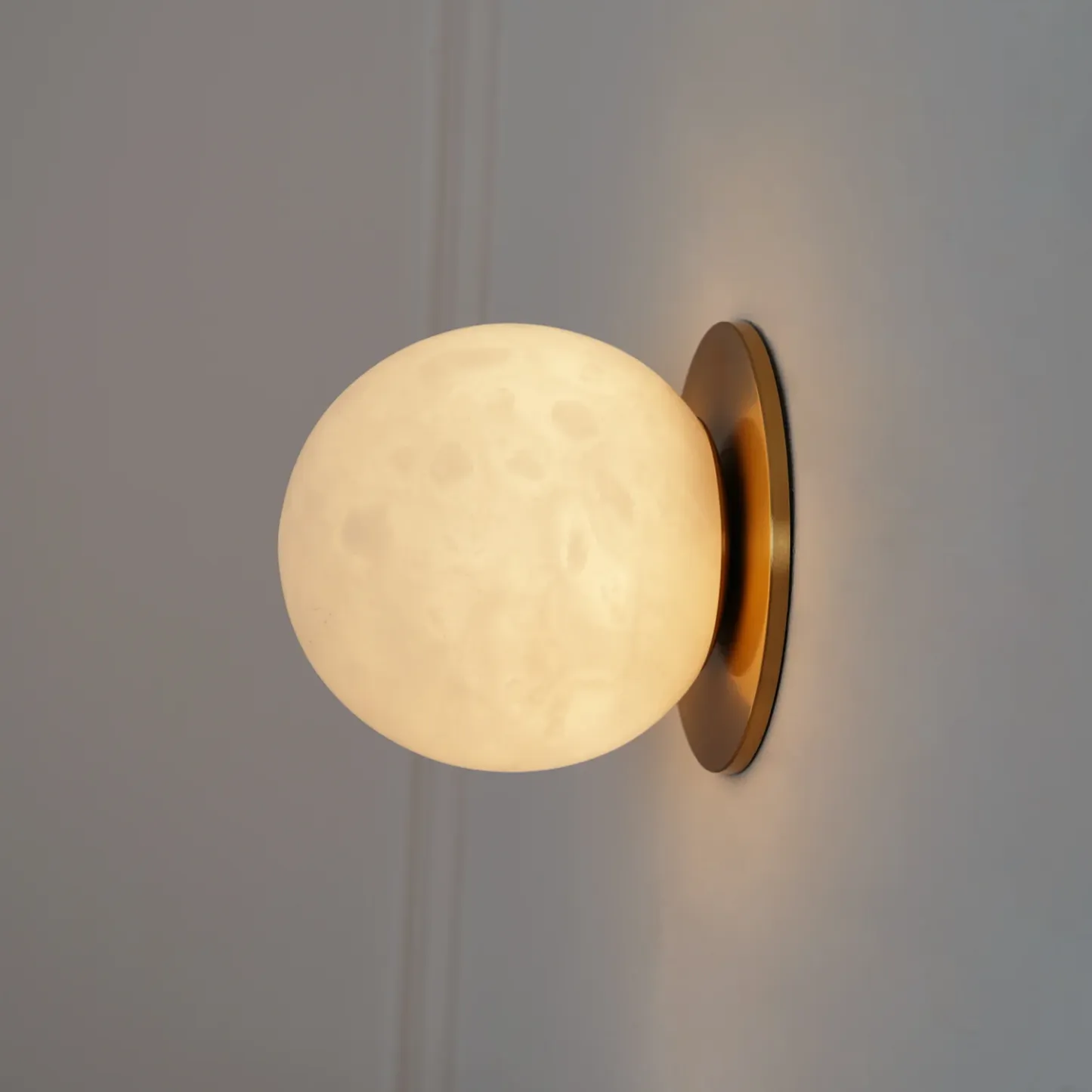 Orr Modern Round Mini Resin Wall Light Bedroom Hallway Living Room