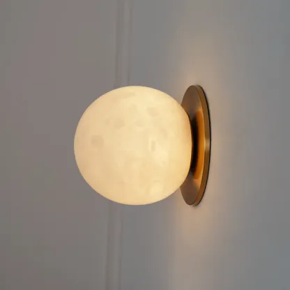 Orr Modern Round Mini Resin Wall Light Bedroom Hallway Living Room