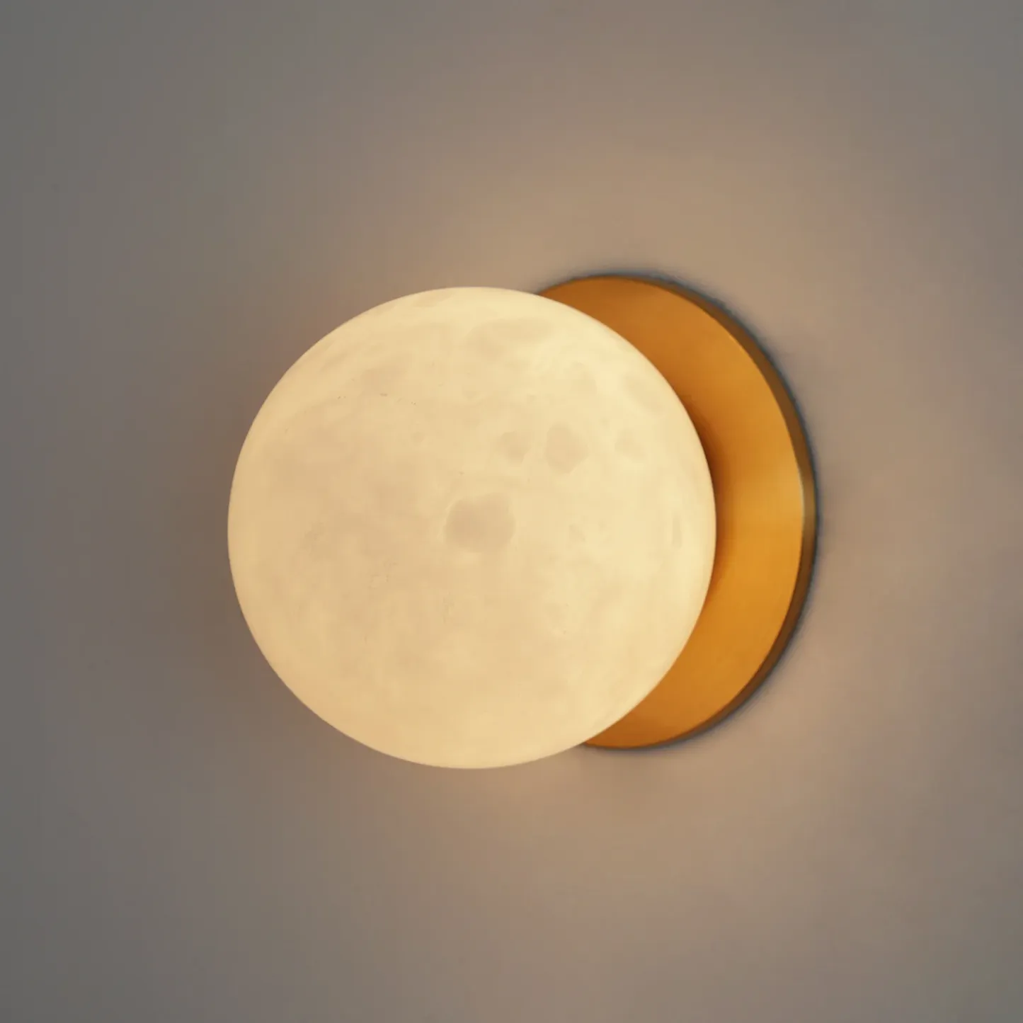 Orr Modern Round Mini Resin Wall Light Bedroom Hallway Living Room