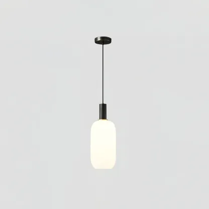 Hailie Minimalism Brass Glass Pendant Light Bedroom  Dining Room