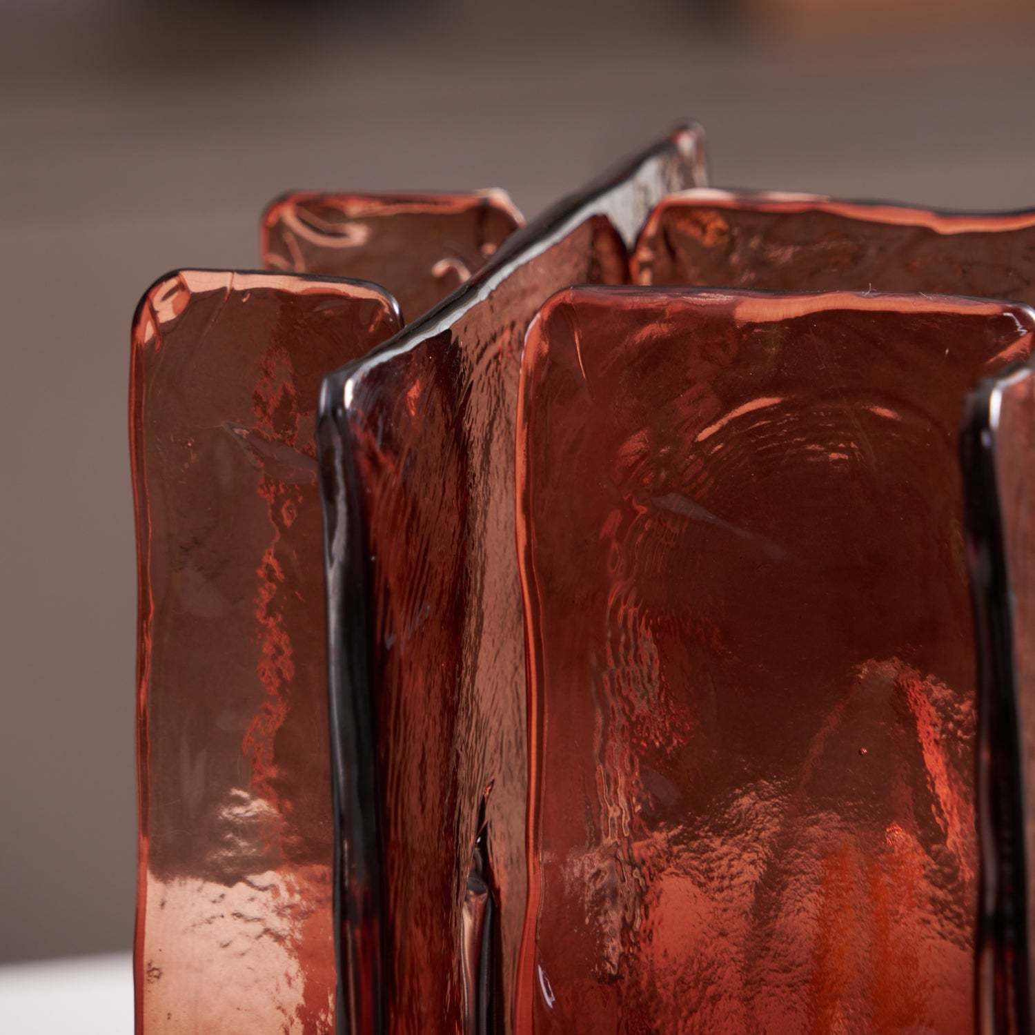 Verona Amber Glass Table Lamp