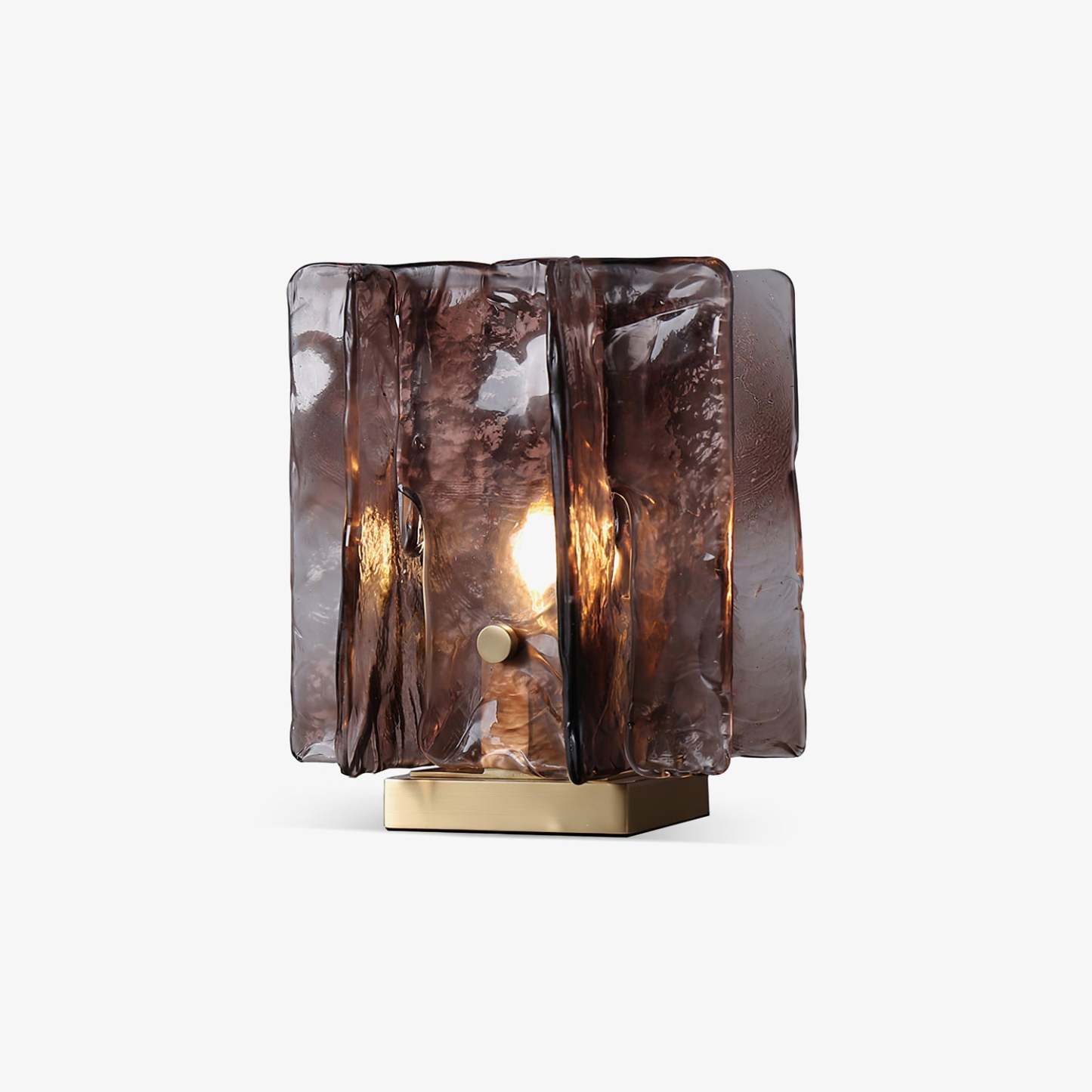 Verona Amber Glass Table Lamp