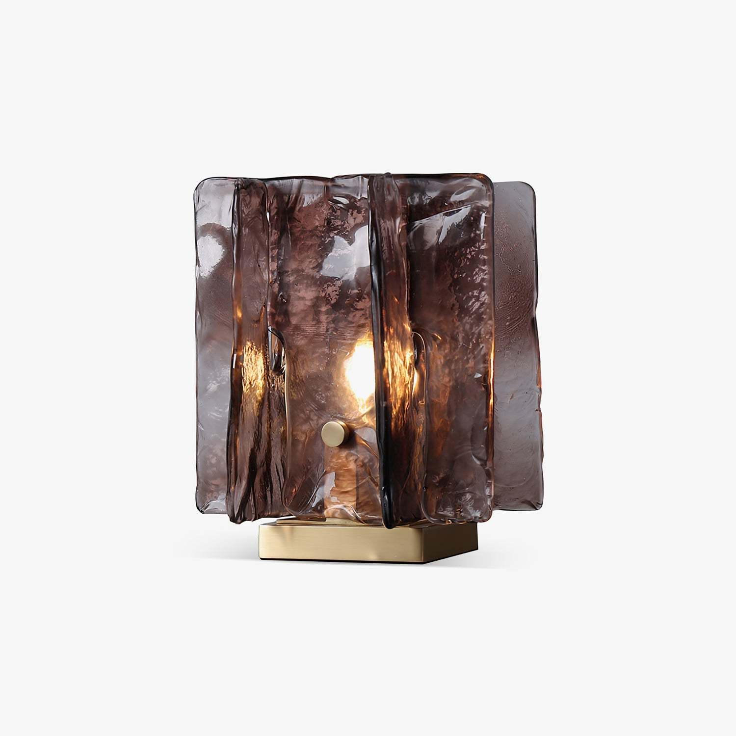 Verona Amber Glass Table Lamp