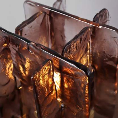 Verona Amber Glass Table Lamp