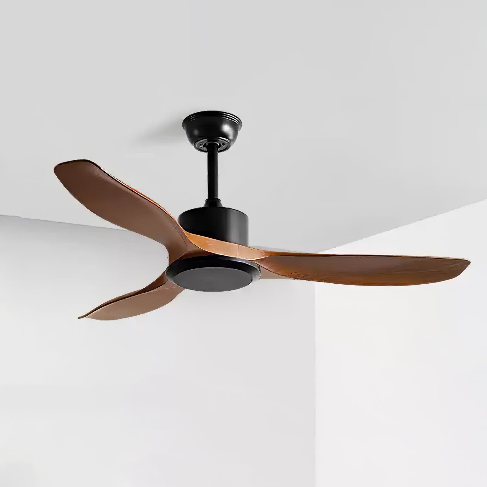 Ventilador de Techo Minimalista Meren de Madera con herrajes de instalación