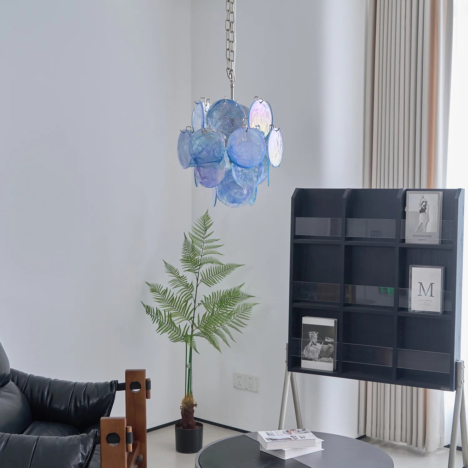 Verona Blue Murano Glass Chandelier