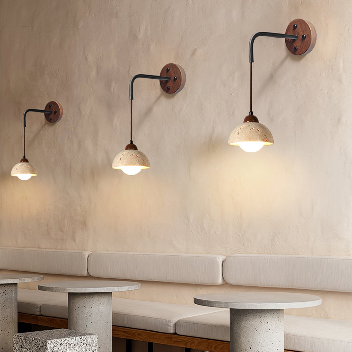Arched Travertine Aplique